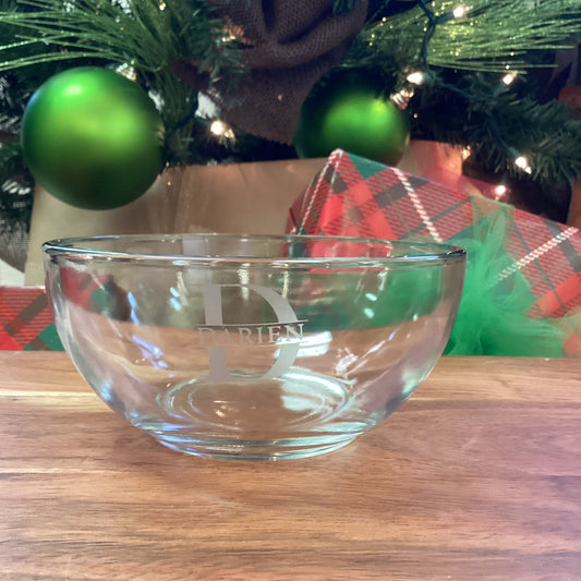 Personalized Glass Bowl
