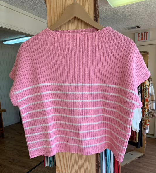 Stripe Pink/ White Top