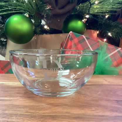 Personalized Glass Bowl